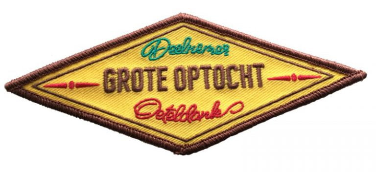 Deelnemer Grote Optocht Oeteldonk (embleem ca 14x5.5 cm)