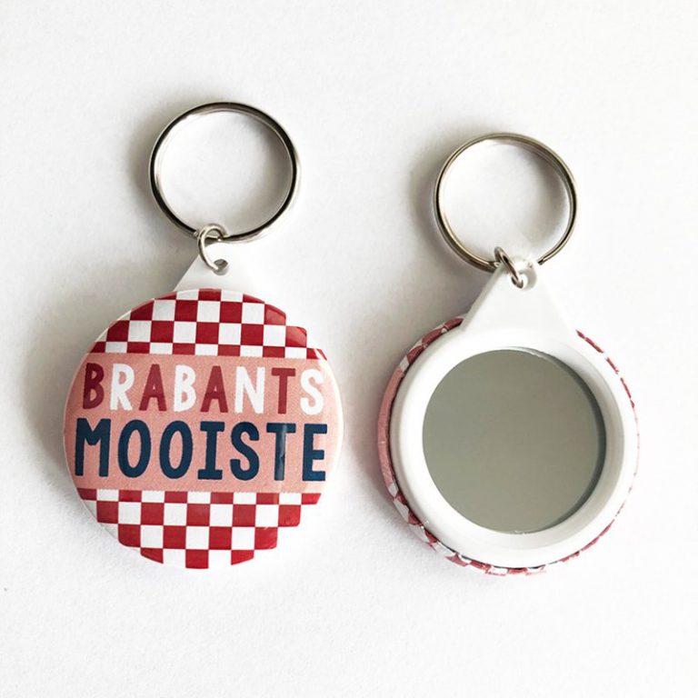 Hanger met spiegeltje - Brabants mooiste (4,5cm)