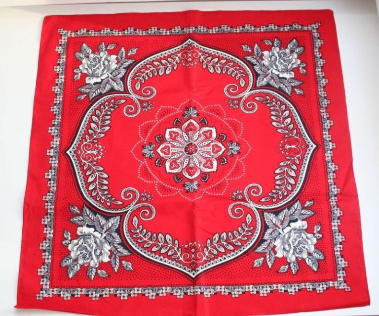 Brabantse en Oeteldonkse boerenzakdoek klassiek (ca 62x62cm omgezoomd)