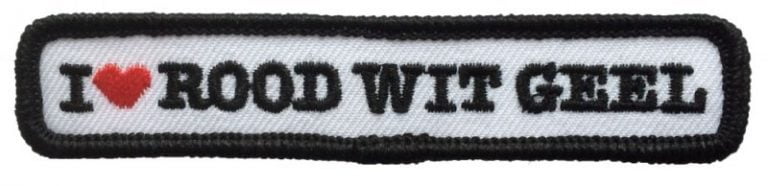 Kiel embleem Rood Wit Geel (10x2cm)