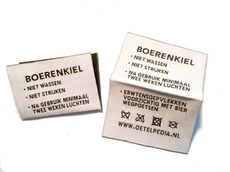 Wasvoorschift boerenkiel (de originele)