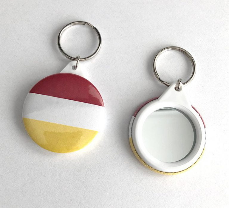 Hanger met spiegeltje - Oeteldonk (4,5cm)