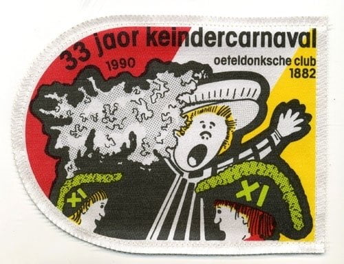 33 Jaor Keindercarnaval (Jaarembleem 1990)
