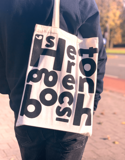 Katoenen tas s-Hertogenbosch - Lokaal design - Duurzaam mooi en handig