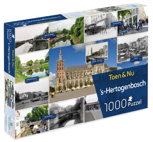 Bossche Puzzel - 1000 stukjes - Toen & Nu s-Hertogenbosch